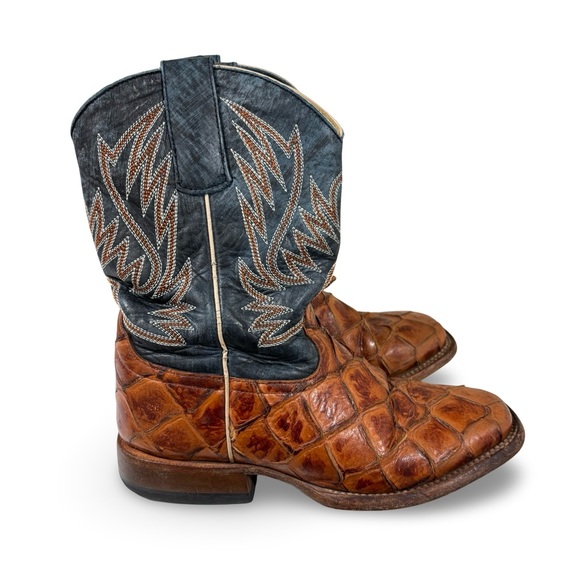 Pirarucu Boys Cowboy Boots-Size 1 - Picture 1 of 5